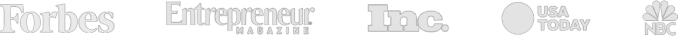 Forbes, Entrepreneur, Inc., USA Today and NBC